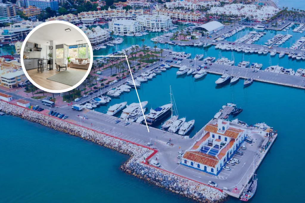 Properties for sale in Benalmádena with marina views and residential areas